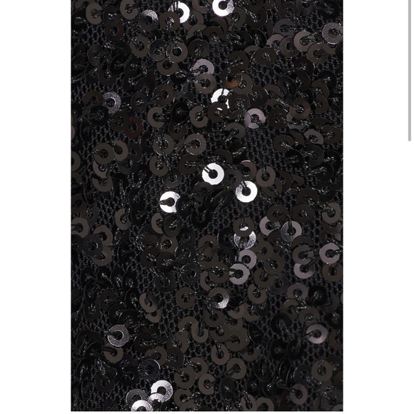 Susana Monaco x Revolve Sequin Halter Dress in Black - Picture 3 of 6